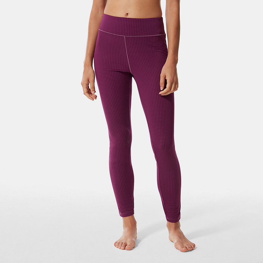 The North Face Leggings Womens Australia - The North Face Dotknit Purple Skiing And Snowboarding (HC